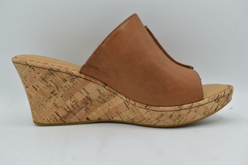 Born Womens Size 10 Arie Brown Full Grain Leather Platform Wedge Sandals Shoes - Picture 7 of 12