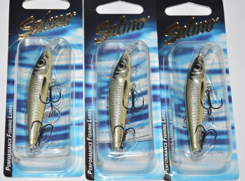 3 lures salmo sting 6f floating lure 2 1/2" 1/16oz dives to 2'-5' bleak