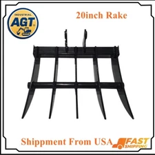 20" Rake Attachments for 1 Ton Mini Excavator Small Digger