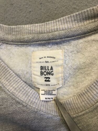 Billabong Sweatshirt Womens Medium Gray Fleece Casual Pullover - Picture 2 of 6