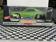 ERTL AMERICAN MUSCLE ‘70 PLYMOUTH  AAR CUDA SIGNED DAN GURNEY 1:18 DIECAST BOXED