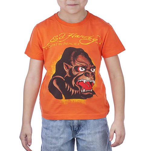 Ed Hardy Boy's Girl's Kids Cotton Printed Graphic Short Sleeve T-shirts - Picture 18 of 23