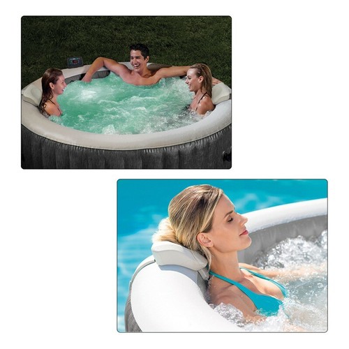 Whirlpool Intex PureSpa Greywood Deluxe 216x71cm Spa Pool Intex für 6 Personen - Bild 7 von 8