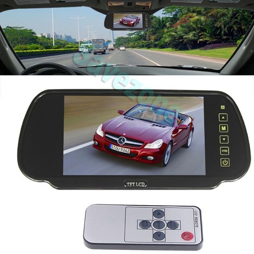 AU 7 IR Wireless Reversing Camera + 7" LCD Monitor Mirror Car Rear View Kit - Picture 3 of 12