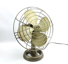 Vintage 17"H Emerson Electric Table Metal Fan