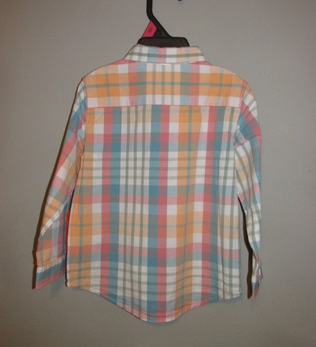 Infant Boys Plaid Long Sleeve Button-up Shirt (Size 18 M) BRAND NEW W TAGS - Picture 3 of 3