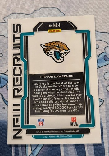 2021 Panini Prizm New Recruits Trevor Lawrence Rookie Card #NR-1 RC Jaguars - Picture 4 of 4
