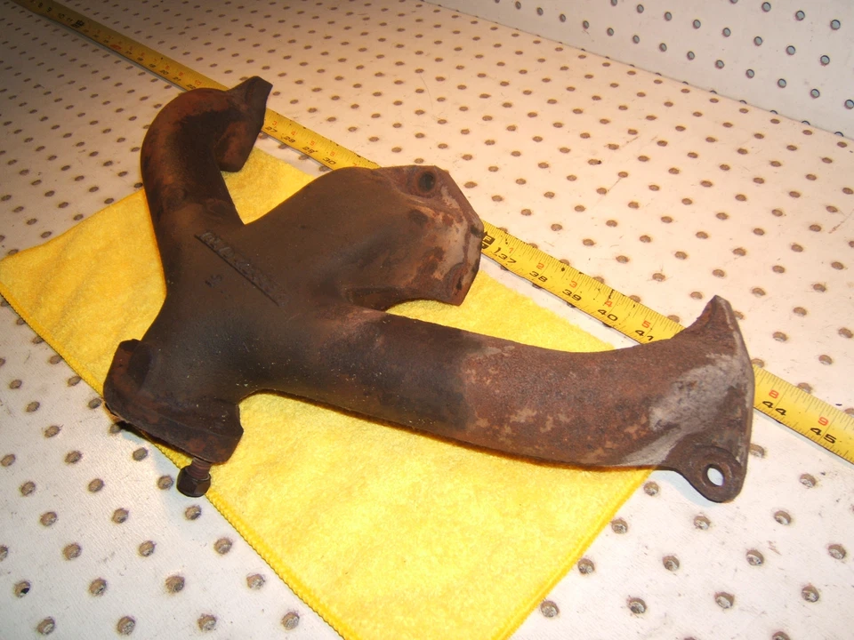 Volvo 1966 122S 4 cilindros escape motor VOLVO puerto único OE 1 colector, 418405 K, T2 Foto 3 de 4