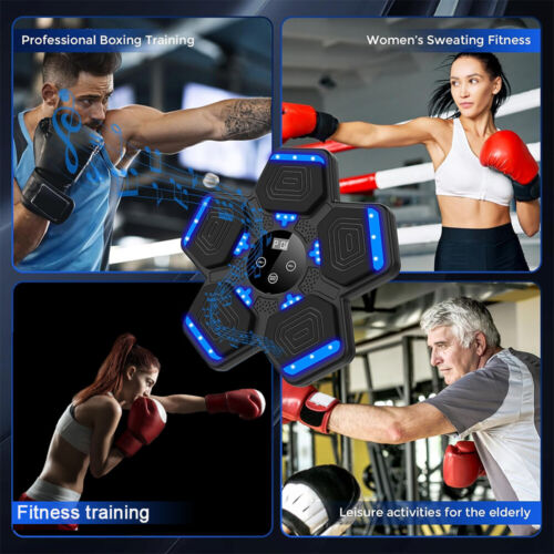 Boxe Allenamento Musica Pugilato Elettronico Bersaglio da Parete Smart Montato a Parete con Guanto - Foto 13 di 15