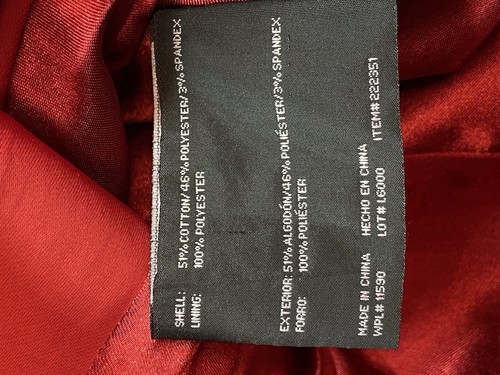 Weatherproof Garnet Company Coat Womens Size Extra Large Red Casual Missing Belt - Picture 12 of 12