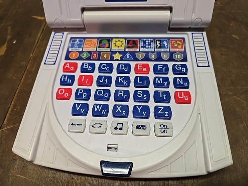 Star Wars R2D2 JL33 Talking Mini Learning Computer Collectible Toy Jr Laptop VTG - Picture 4 of 13