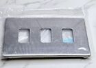 Deta G3383SS 3Gang Grid Screwless Plate with 3Gang Frame-Stainless Steel