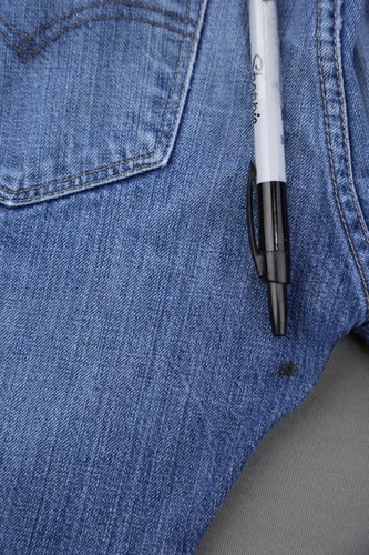 Jeans Uomo 2014 Levi's Button Fly 501 Cotone Lavaggio Medio Tg 32x32 (Msr 32x30) - Foto 9 di 11