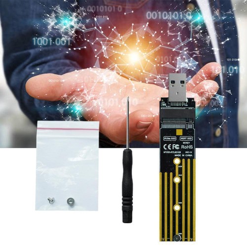 NVMe to USB Adapter, M.2 SSD to USB 3.1 Type A Cards Hard Key Based A6Z6 P2O7 - Photo 12/13