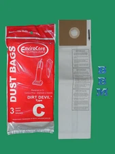3 Royal Dirt Devil Type C 3-727075-001 3700147001 3-700148-001 Deluxe Vacuum Bag