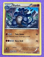 Rhydon Pokemon TCG Primal Clash XY Card 75/160