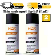 10 Oz. All Purpose Flat Black Spray Paint (2pack)