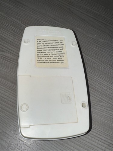 1979 L.J.N. Toys ELECTRONIC KONZENTRATION Handheld-Spiel mit BOX - GETESTET & FUNKTIONIERT - Bild 3 von 10