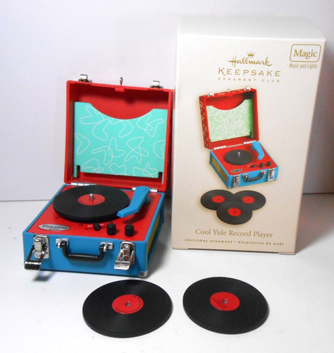 Hallmark Magic Ornament 2008 Cool Yule Plattenspieler getestet und funktioniert!
