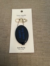 Kate Spade x Target My Two Cents Coin Purse Key Fob Chain Keychain Bag Charm