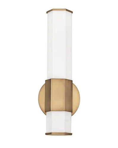 Hinkley Facet 14" High Heritage Brass LED Wall Sconce - Picture 7 of 10
