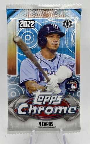 2022 Topps Chrome Sonic Baseball Lite 4 Card Hobby Pack Sealed Brand NEW! - Picture 1 of 2