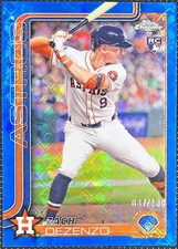 2025 Topps Chrome Logofractor - Zach Dezenzo #294 RC Blue /150 Houston Astros