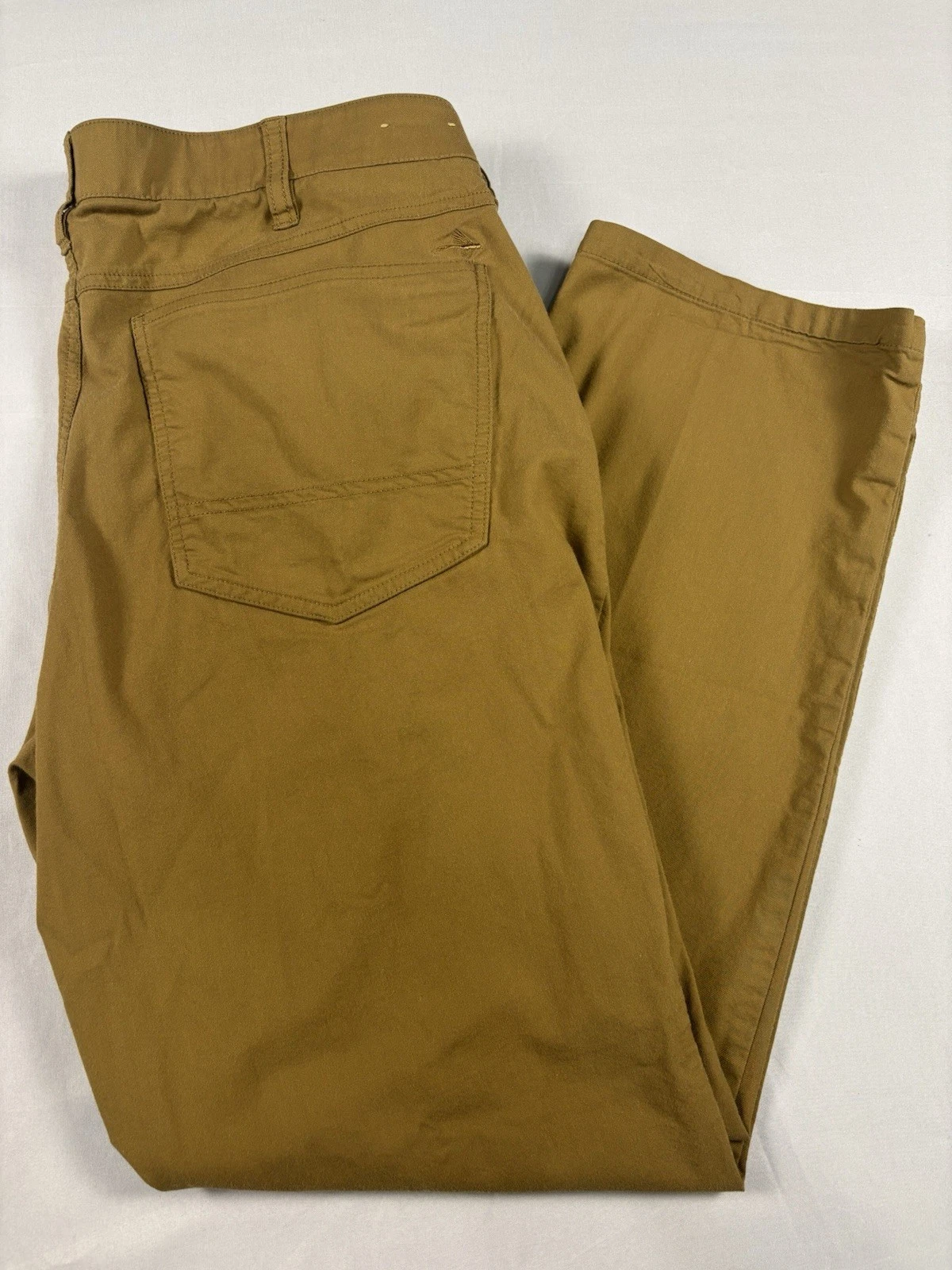 Orvis Pants Men 36x28 Tan Cotton Nylon Casual Outdoor Hiking Travel Flat Front