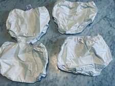 Vintage Gerber Size 3T White Rubber Plastic Pants Diaper cover waterproof New