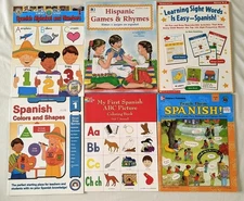 Elementary Spanish Teacher Source Book Lot -  Lesson Plans, Reproducibles +