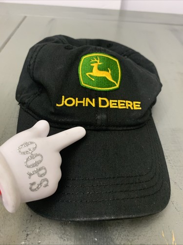 John Deere Baseball Cap Mütze genähtes Logo Strapback schwarz Herren Einheitsgröße - Bild 7 von 7