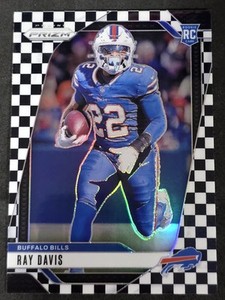 2024 Panini Prizm - Rookies Ray Davis #382 Black & White Checker Prizm (RC)