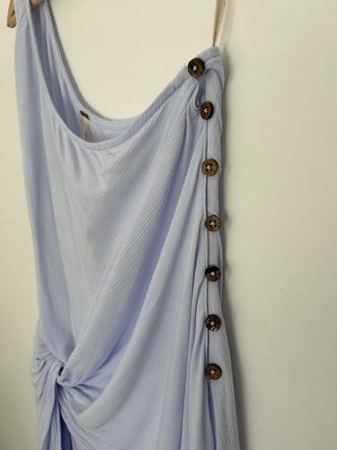 FREE PEOPLE Coy Cabana Top Size Medium Casual One Shoulder Tank Beach NWT - Picture 7 of 13
