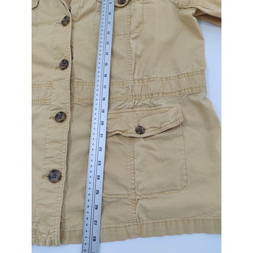 Talbots Übergröße 2X hellgelb Baumwollmischung Utility Jacke vier Taschen Design - Bild 9 von 9