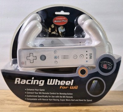 NEW Dual (x2) Racing Wheel Nintendo Wii : Video Games Compatible w/Motion Plus