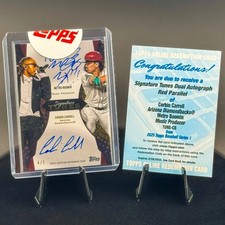METRO BOOMIN - CORBIN CARROLL /5 - RED -2025 Topps Signature Tunes Dual Auto SSP