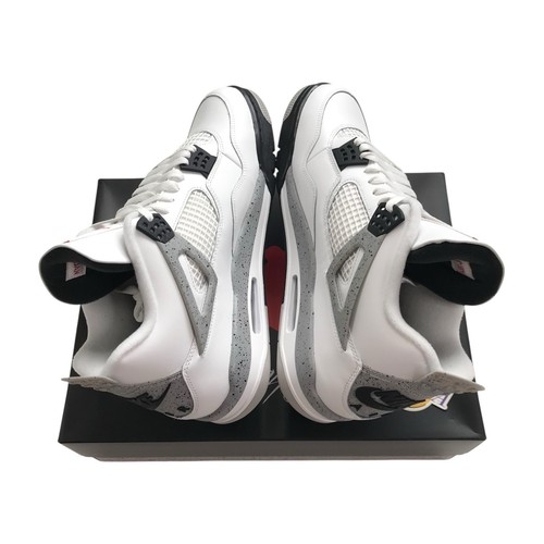 Taglia 13 - Jordan 4 Retro Bianco Cemento 2025 Jumpman OG Nike Air Travis FV5029 100 - Foto 3 di 6