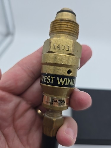 West Winds Helium Balloon Inflator Brass 7.25" Long x 1.25" Wide - Picture 2 of 5
