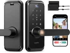 ARPHA Smart Video Door Lock 6-in-1 Keyless Entry Wi-Fi Deadbolt Handle Doorbell