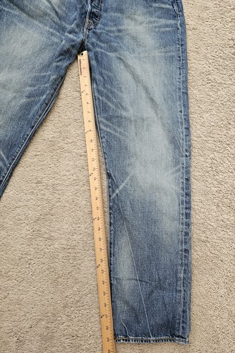 Pantalones de mezclilla Levis Premium 501 para hombre 38x32 azul cierre de botones Classiccore  - Imagen 5 de 6