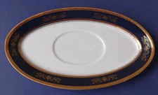Philippe Deshoulieres Limoges Orsay Cobalt Blue 9"  Underplate or Relish Dish
