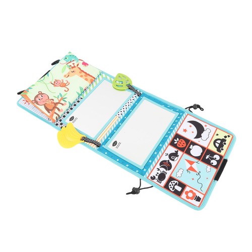 Baby Mirror Tummy Time Toy Infant Floor Mirror With Crinkle Cloth Book - Picture 4 of 24