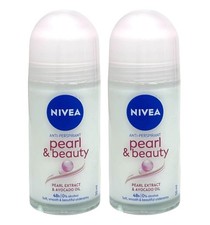 2 Pack Nivea Women Pearl Beauty 48H Roll-On Anti-Perspirant 50 ml Avocado Oil