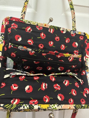 Vera Bradley Poppy Fields Alice Kiss Lock Purse Shoulder bag - Retired 2010 - Picture 3 of 9