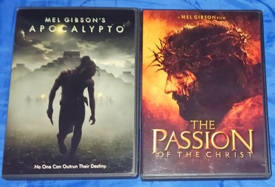 Apocalypto (DVD, 2006) + The Passion Of The Christ (DVD,2004) Mel Gibson Films