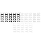  120 Pcs Organisateur Cable Bureau Serre Fil Clips De Câble Auto-adhésifs