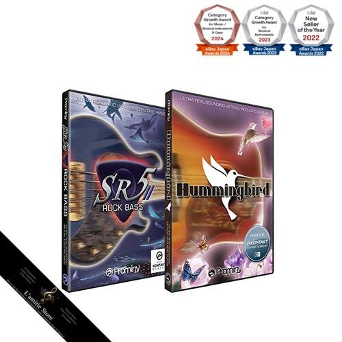 Prominy Hummingbird & SR5 Rock Bass2 Special Bundle ProminyJapan Brandneu