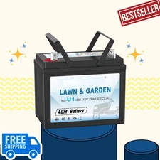 U1 12V 330CCA Riding Lawn Mower Battery – Maintenance-Free AGM