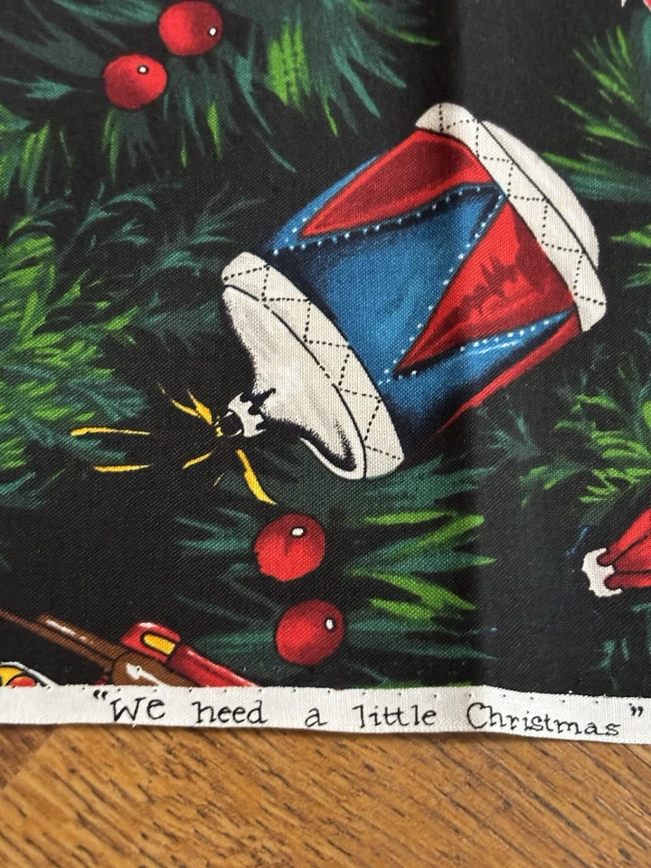 Alexander Henry Nicole de Leon We Need A Little Christmas Cotton Fabric 44x95 In - Image 3 of 4