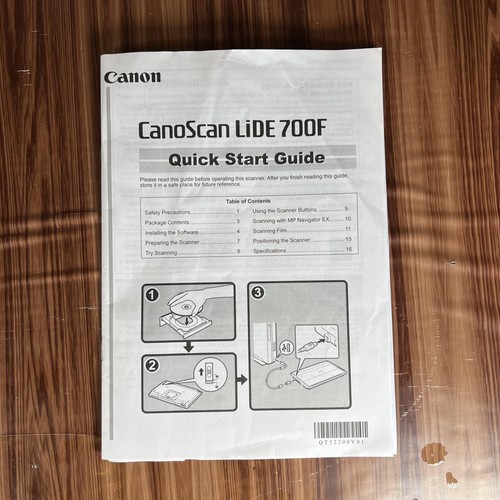 Canon CanoScan LiDE 700F Color Image Scanner Film Adapter USB Box Guide Tested - Picture 2 of 21
